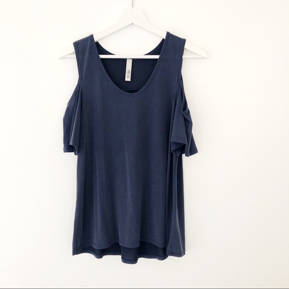 JOLIE | Cold Shoulder Soft Tee - Picture 1 of 4